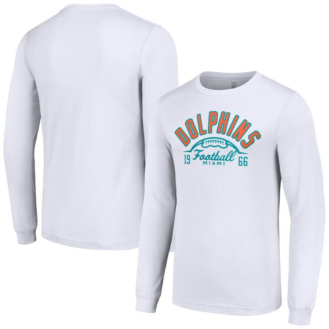 Miami Dolphins  Starter Half Ball Team Long Sleeve T-Shirt