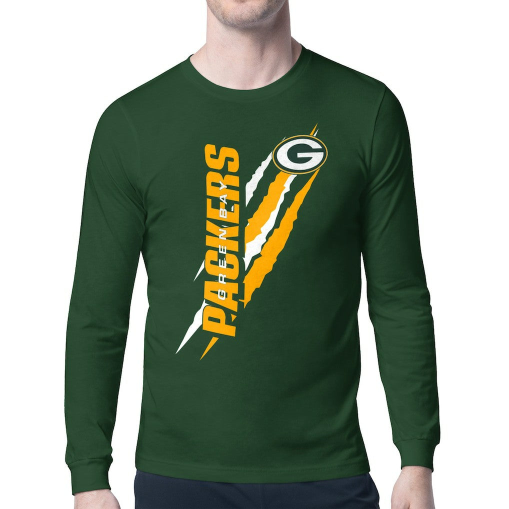 Green Bay Packers  Starter Color Scratch Long Sleeve T-Shirt