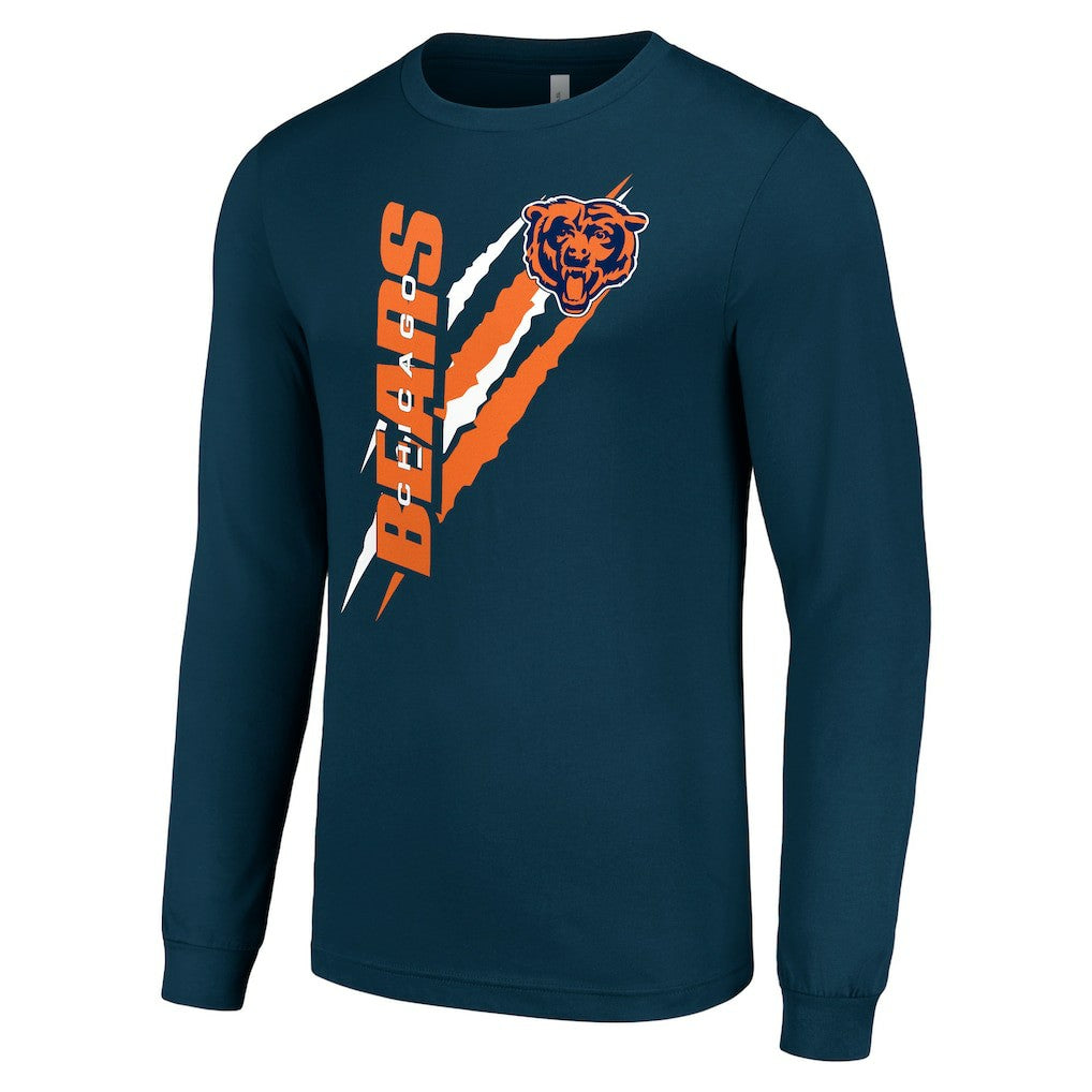 Chicago Bears  Starter Color Scratch Long Sleeve T-Shirt