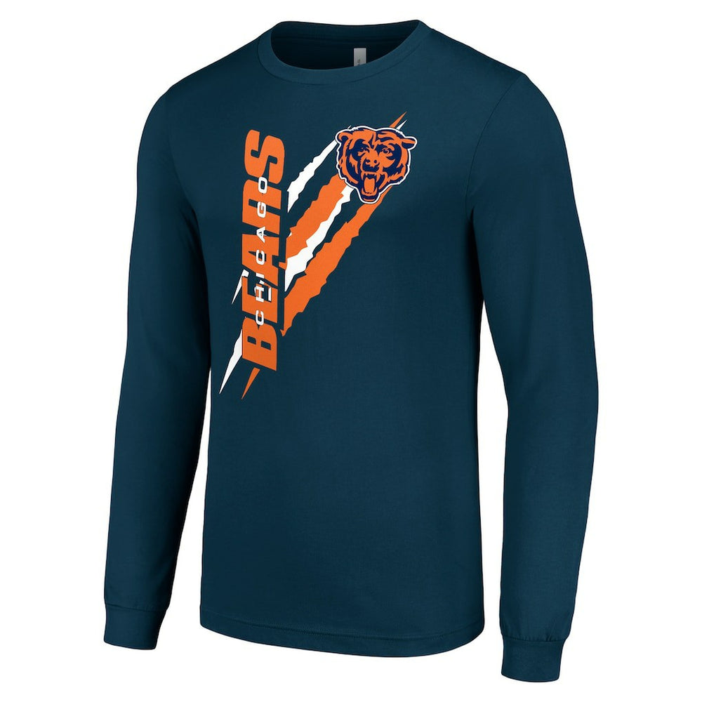 Chicago Bears  Starter Color Scratch Long Sleeve T-Shirt