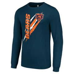 Chicago Bears  Starter Color Scratch Long Sleeve T-Shirt