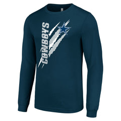 Dallas Cowboys  Starter Color Scratch Long Sleeve T-Shirt