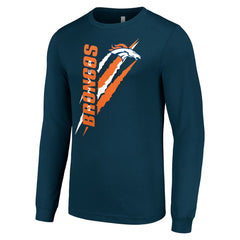 Denver Broncos  Starter Color Scratch Long Sleeve T-Shirt
