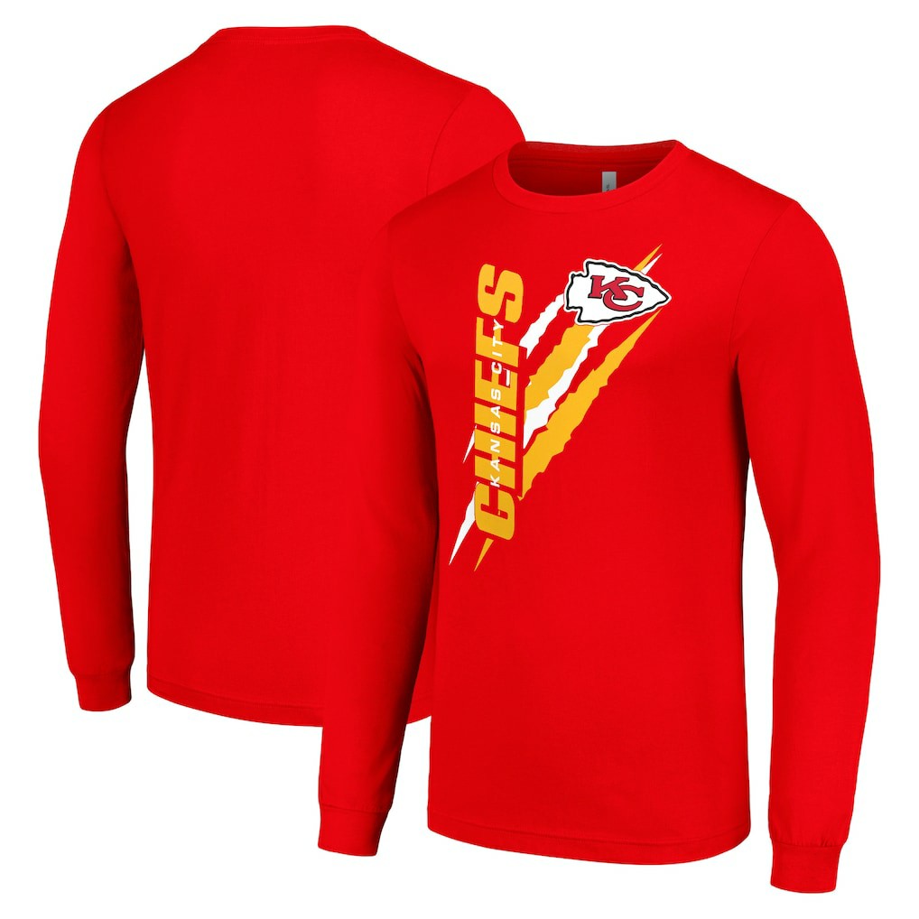 Kansas City Chiefs  Starter Color Scratch Long Sleeve T-Shirt