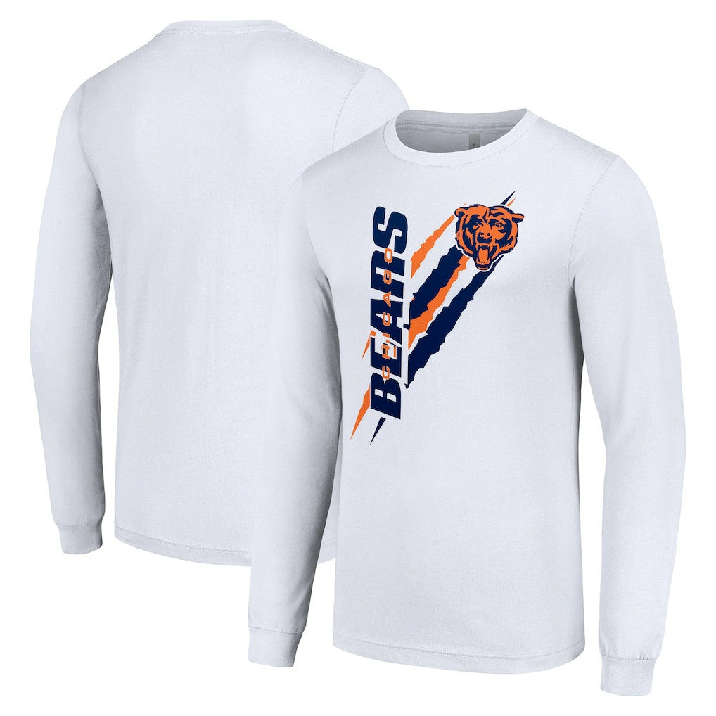 Chicago Bears  Starter Color Scratch Long Sleeve T-Shirt