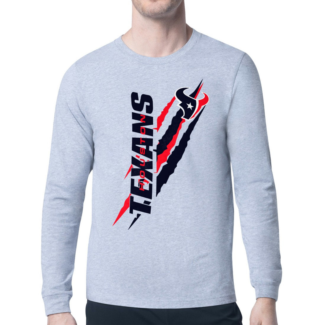Houston Texans  Starter Color Scratch Long Sleeve T-Shirt