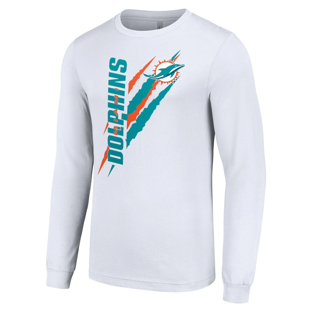 Miami Dolphins  Starter Color Scratch Long Sleeve T-Shirt