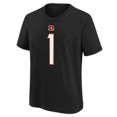 Cincinnati Bengals Nike Ja'Marr Chase  Preschool Player Name & Number T-Shirt