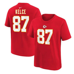 Kansas City Chiefs Nike Travis Kelce  Preschool Player Name & Number T-Shirt
