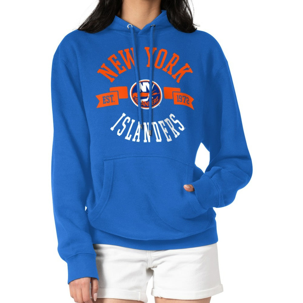 New York Islanders G-III 4Her by Carl Banks Women's City Graphic Fleece Pullover Hoodie Sale
