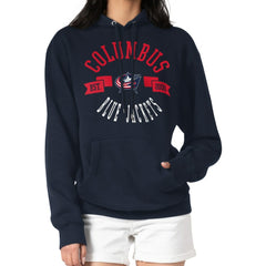 Columbus Blue Jackets G-III 4Her by Carl Banks Women's City Graphic Fleece Pullover Hoodie Sale