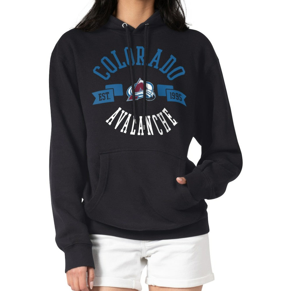 Colorado Avalanche G-III 4Her by Carl Banks Women's City Graphic Fleece Pullover Hoodie On Sale