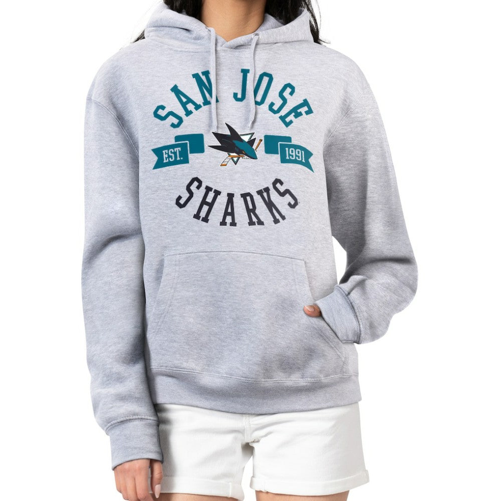 San Jose Sharks G-III 4Her by Carl Banks Women's City Graphic Fleece Pullover Hoodie On Sale