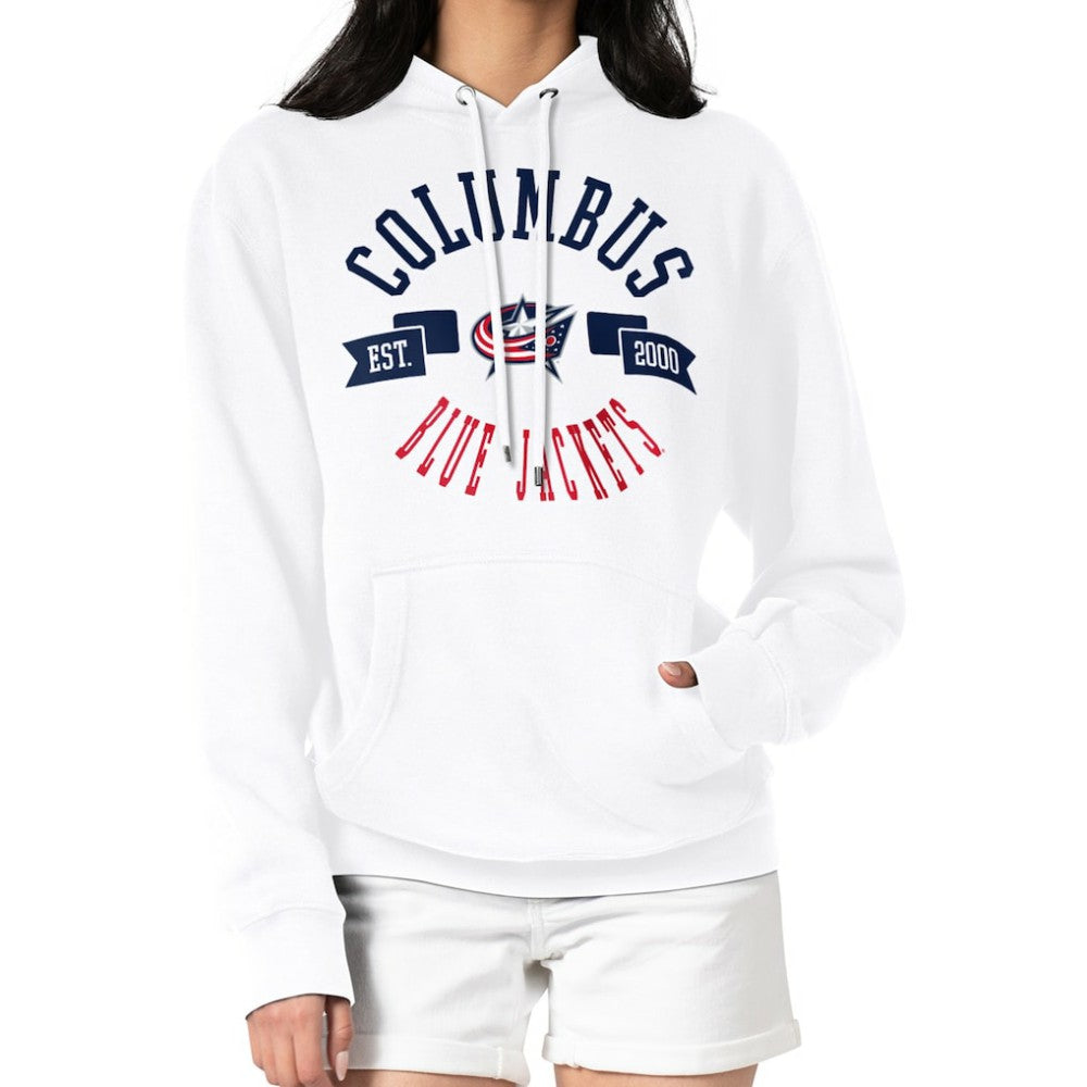 Columbus Blue Jackets G-III 4Her by Carl Banks Women's City Graphic Fleece Pullover Hoodie For Sale