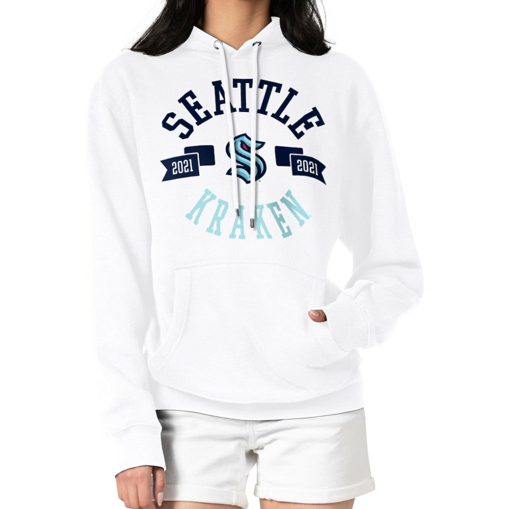 Seattle Kraken G-III 4Her by Carl Banks Women's City Graphic Fleece Pullover Hoodie For Sale