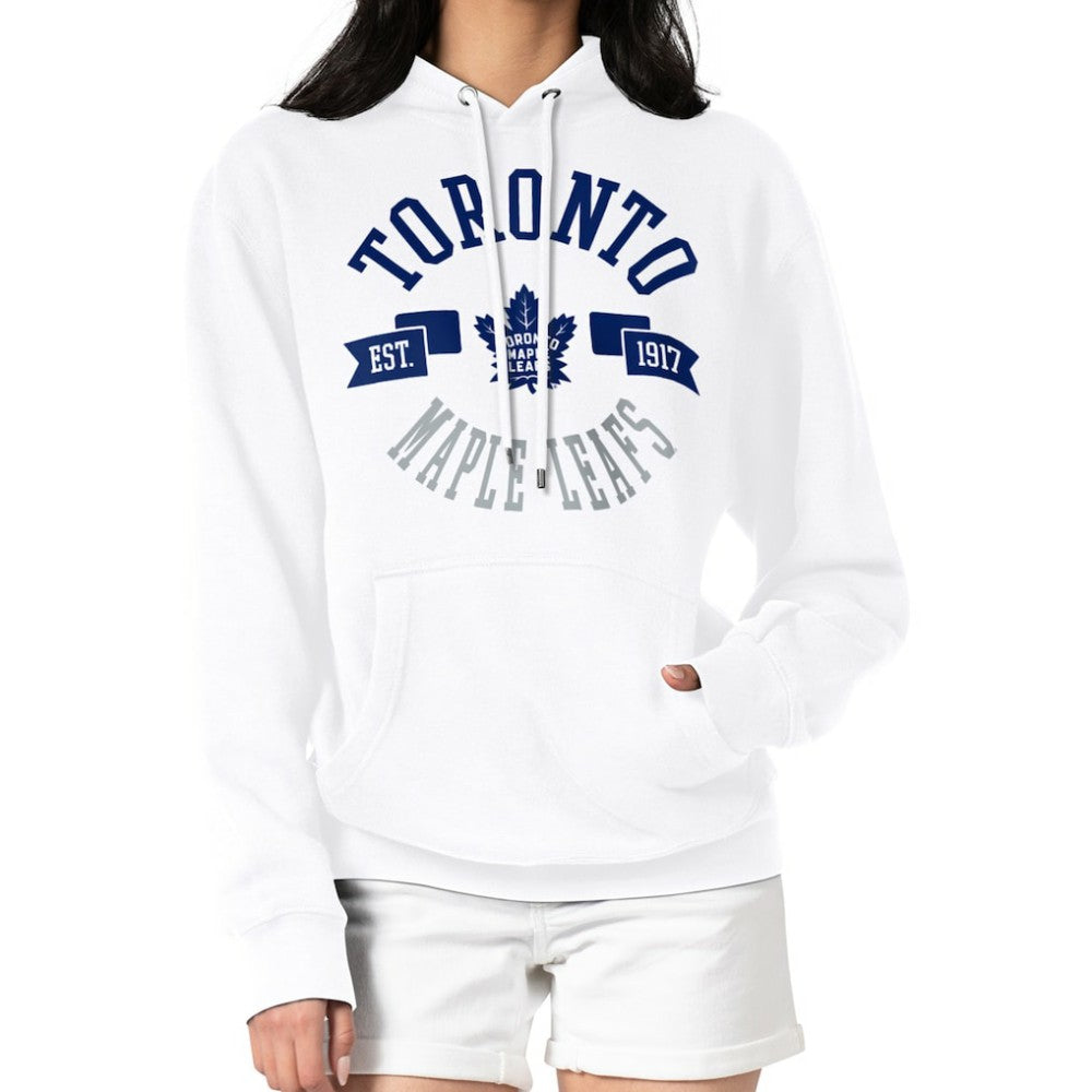 Toronto Maple Leafs G-III 4Her by Carl Banks Women's City Graphic Fleece Pullover Hoodie For Sale