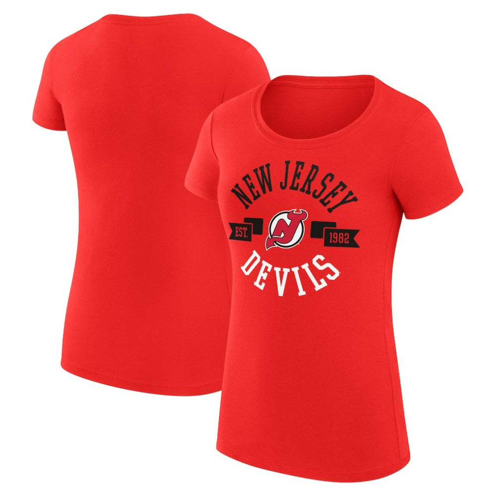 New Jersey Devils G-III 4Her by Carl Banks Women's Super-Slim Fit Lightweight City Graphic Sport Crewneck T-Shirt Online