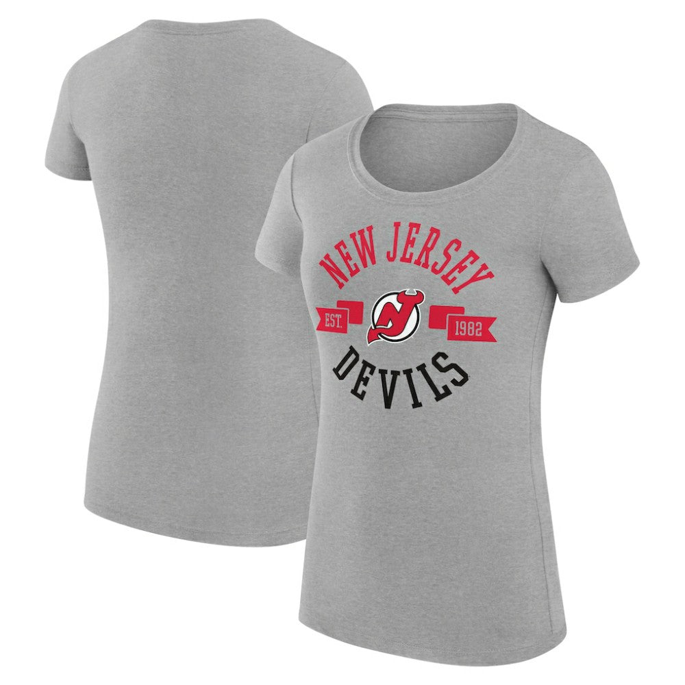 New Jersey Devils G-III 4Her by Carl Banks Women's Super-Slim Fit Lightweight City Graphic Sport Crewneck T-Shirt Sale