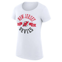 New Jersey Devils G-III 4Her by Carl Banks Women's Super-Slim Fit Lightweight City Graphic Sport Crewneck T-Shirt Discount