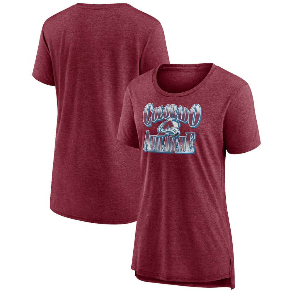 Colorado Avalanche Women's Crash the Net Tri-Blend T-Shirt Outlet
