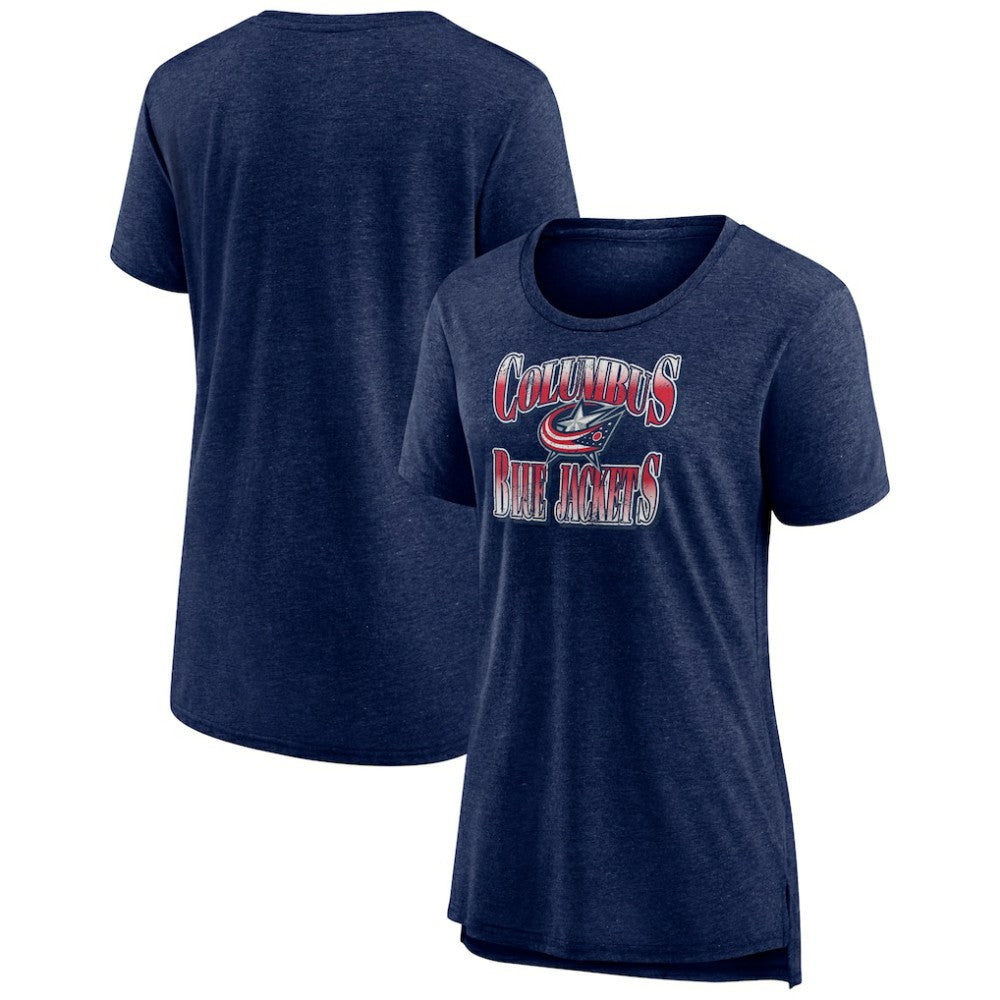 Columbus Blue Jackets Women's Crash the Net Tri-Blend T-Shirt Sale