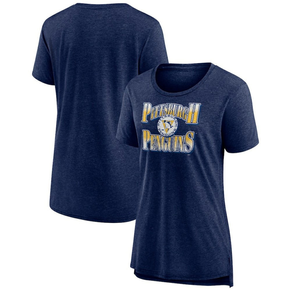 Pittsburgh Penguins Women's Crash the Net Tri-Blend T-Shirt Outlet