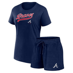 Atlanta Braves Fanatics Women's Start to Finish T-Shirt & Shorts Combo Pack | MLB Shop