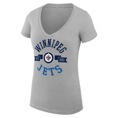 Winnipeg Jets G-III 4Her by Carl Banks Women's Super-Slim Fit Lightweight City Graphic V-Neck T-Shirt Online