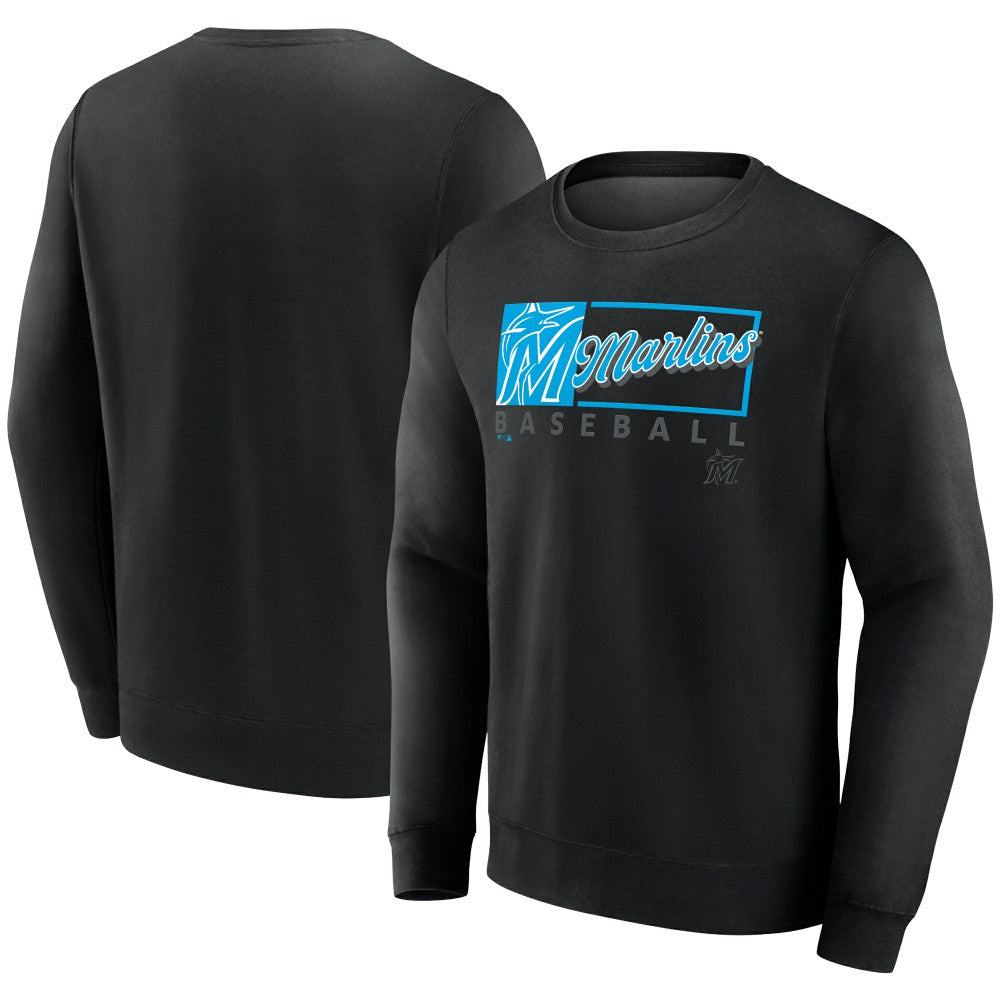 Miami Marlins Fanatics Focus Fleece Pullover Sweatshirt | MLB On Sale