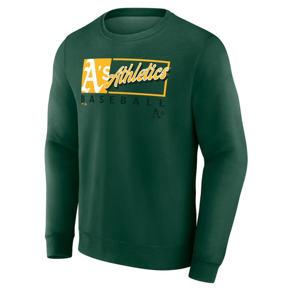 Athletics Fanatics Focus Fleece Pullover Sweatshirt | MLB For sale