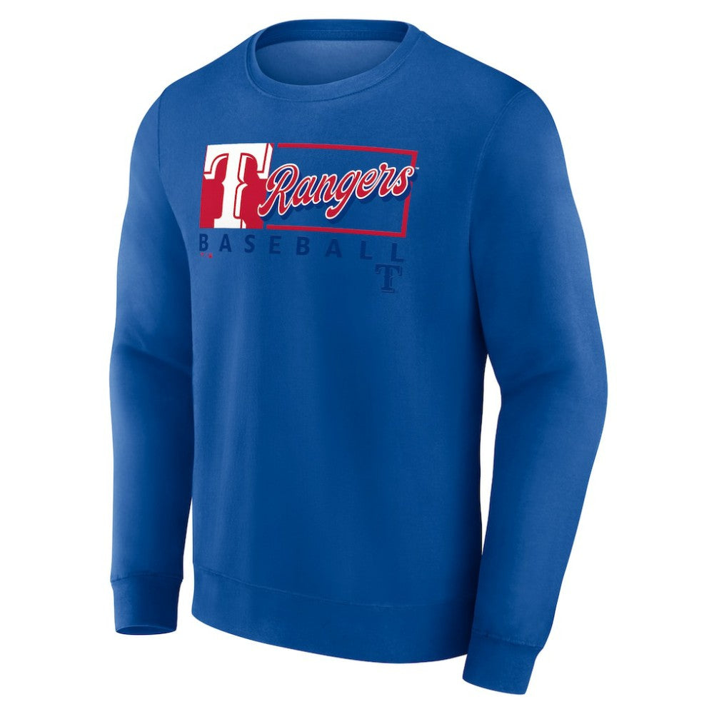 Texas Rangers Fanatics Focus Fleece Pullover Sweatshirt | MLB On Sale