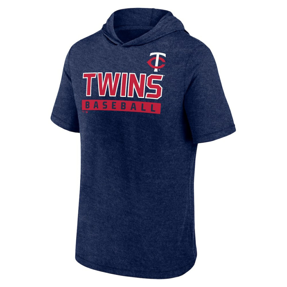 Minnesota Twins Fanatics Push Short Sleeve Pullover Hoodie | MLB New