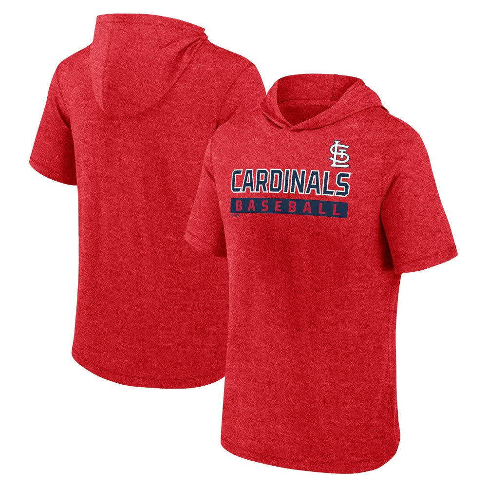 St. Louis Cardinals Fanatics Push Short Sleeve Pullover Hoodie | MLB On Sale