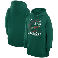 Minnesota Wild Starter Arch City Team Graphic Fleece Pullover Hoodie Outlet