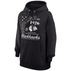 Chicago Blackhawks Starter Arch City Team Graphic Fleece Pullover Hoodie On Sale