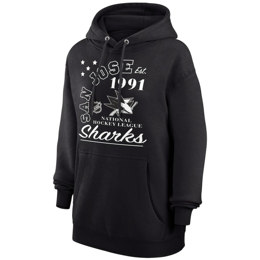 San Jose Sharks Starter Arch City Team Graphic Fleece Pullover Hoodie Discount
