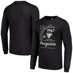 Pittsburgh Penguins Starter Arch City Theme Graphic Long Sleeve T-Shirt For Sale