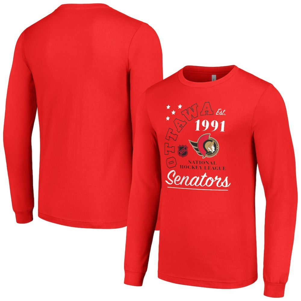 Ottawa Senators Starter Arch City Theme Graphic Long Sleeve T-Shirt Outlet