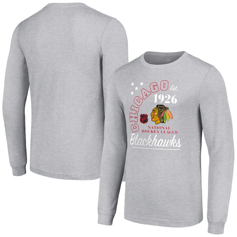 Chicago Blackhawks Starter Arch City Theme Graphic Long Sleeve T-Shirt Sale