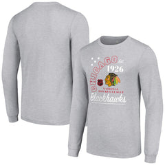 Chicago Blackhawks Starter Arch City Theme Graphic Long Sleeve T-Shirt Sale