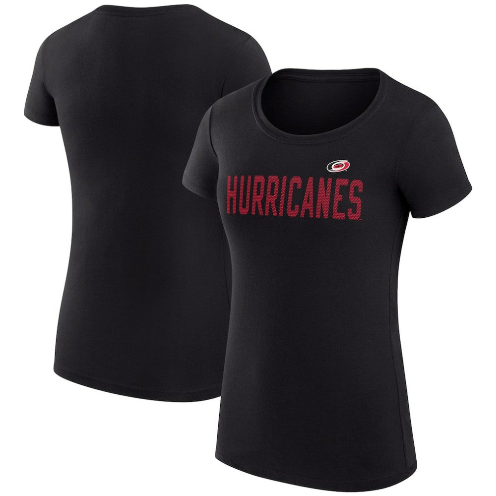 Carolina Hurricanes G-III 4Her by Carl Banks Women's Super-Slim Fit Lightweight Dot Print Team T-Shirt Online