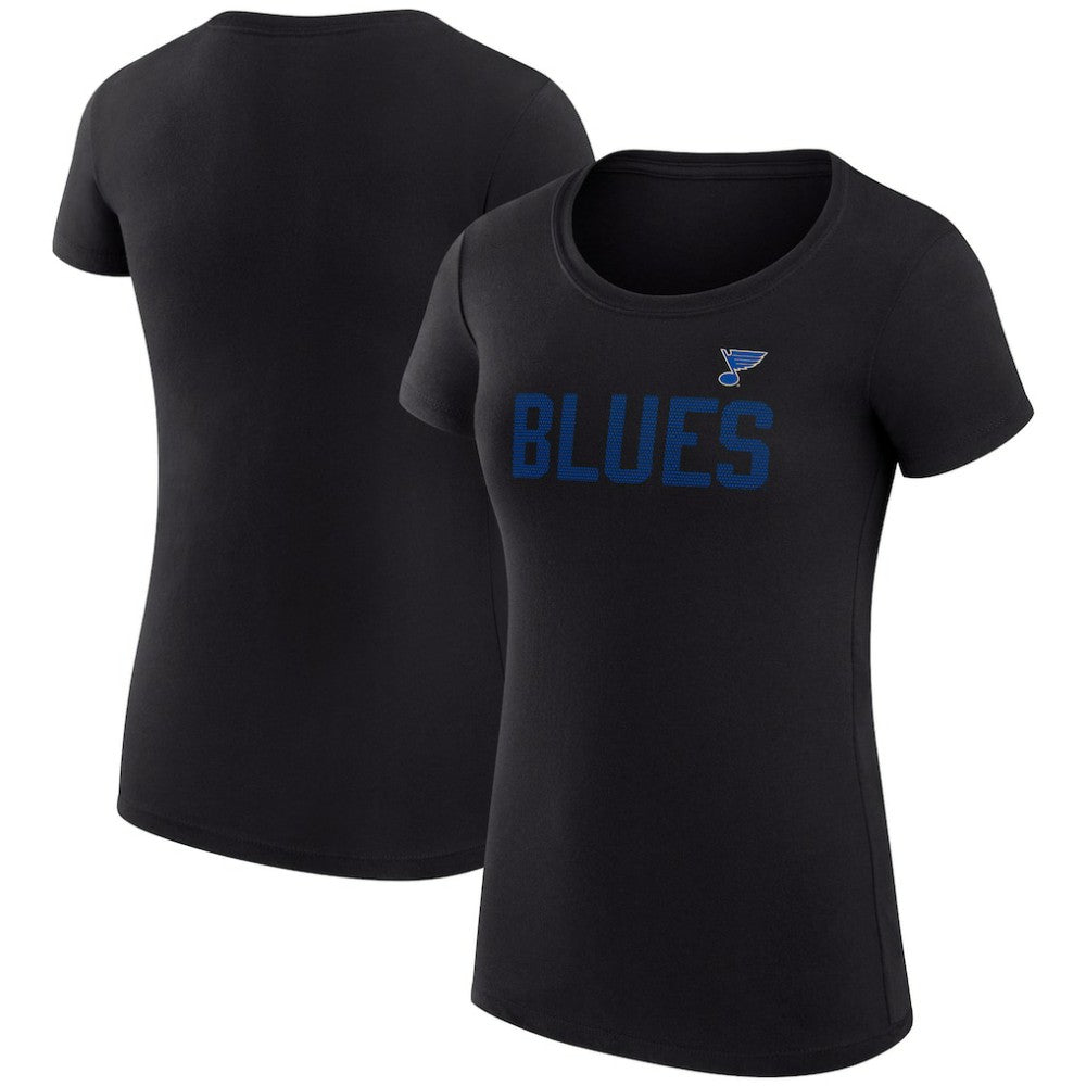 St. Louis Blues G-III 4Her by Carl Banks Women's Super-Slim Fit Lightweight Dot Print Team T-Shirt Sale