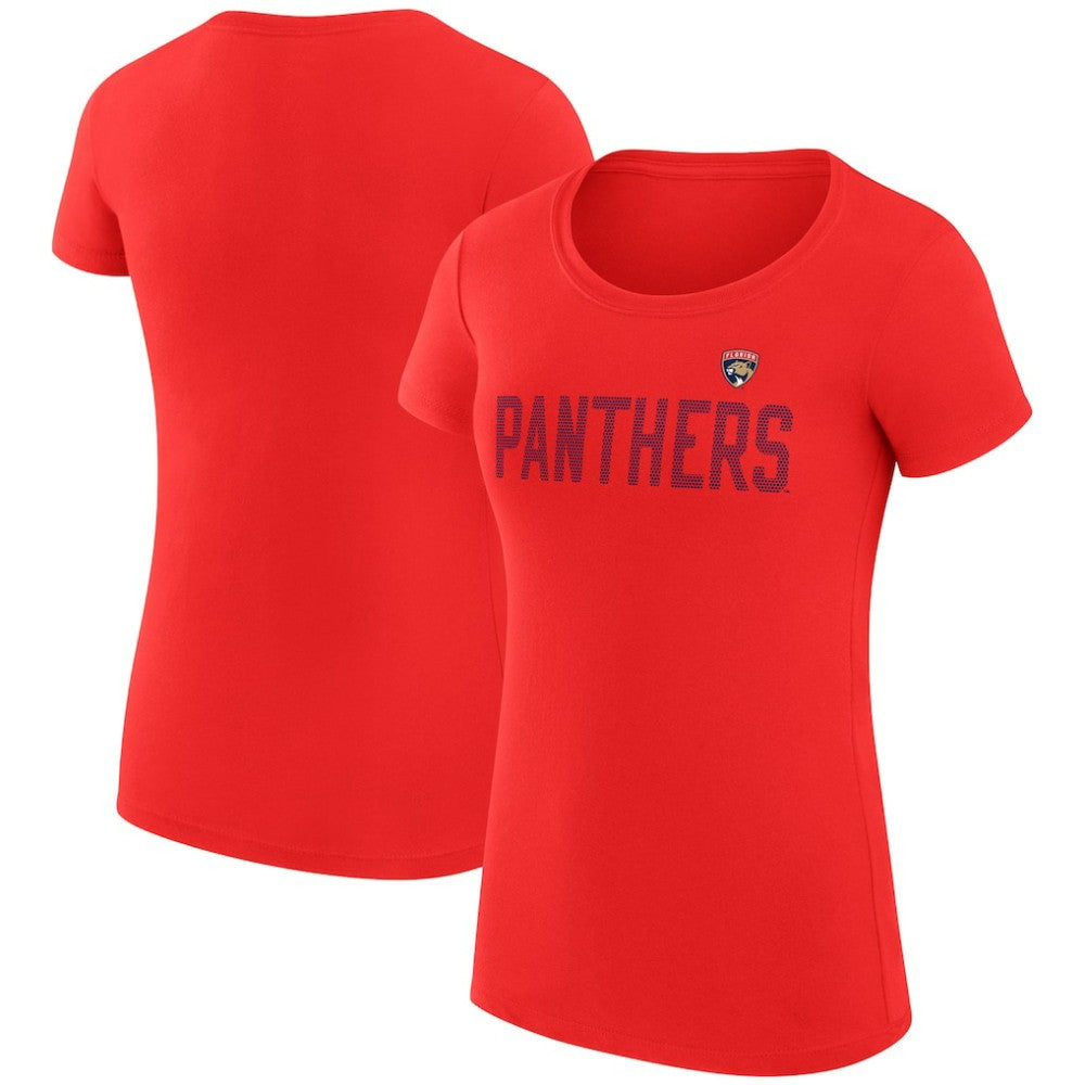 Florida Panthers G-III 4Her by Carl Banks Women's Super-Slim Fit Lightweight Dot Print Team T-Shirt Discount