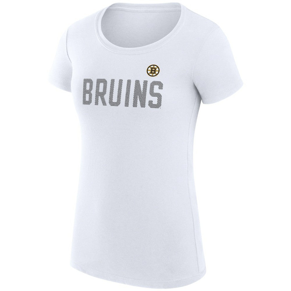 Boston Bruins G-III 4Her by Carl Banks Women's Super-Slim Fit Lightweight Dot Print Team T-Shirt On Sale
