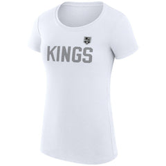 Los Angeles Kings G-III 4Her by Carl Banks Women's Super-Slim Fit Lightweight Dot Print Team T-Shirt For Sale