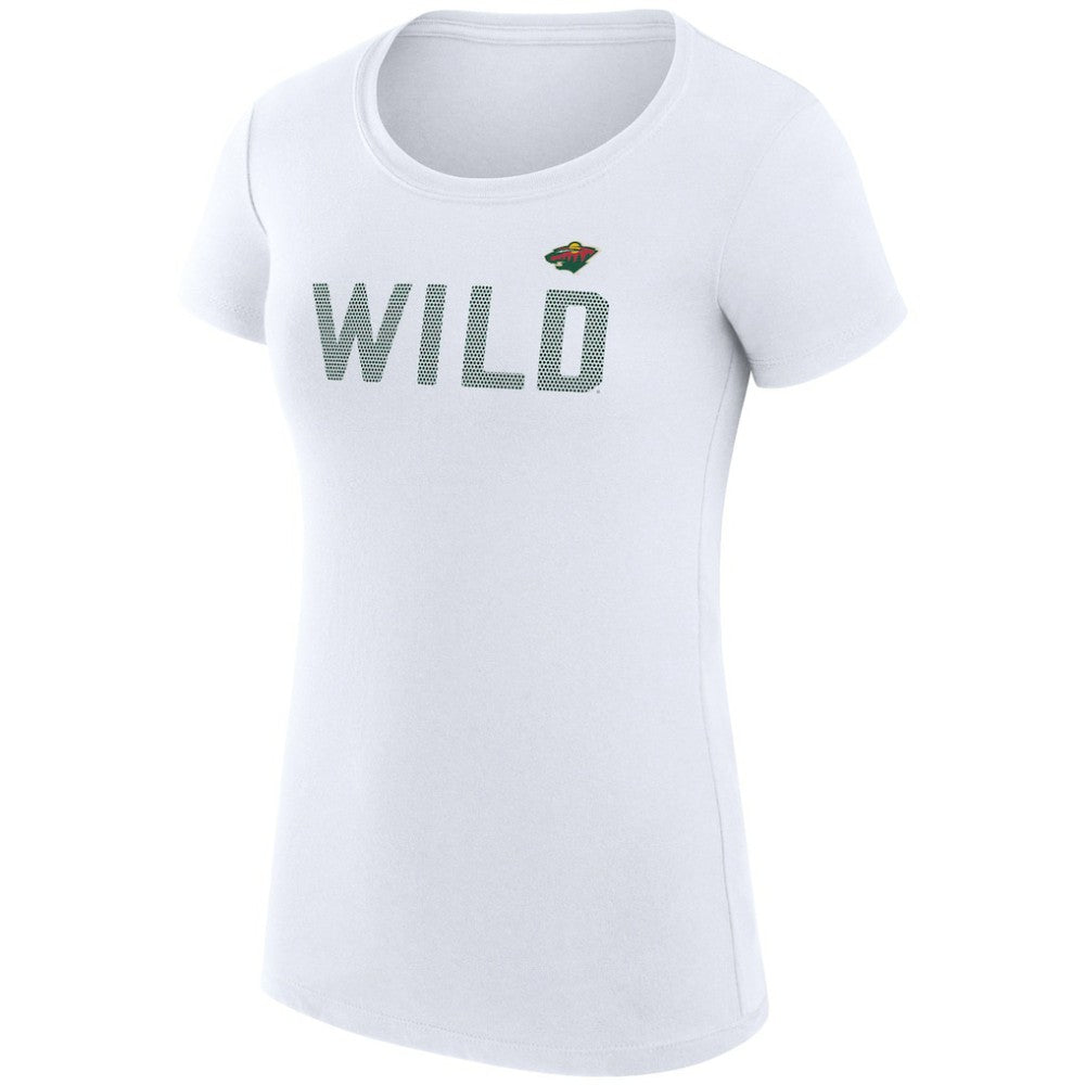 Minnesota Wild G-III 4Her by Carl Banks Women's Super-Slim Fit Lightweight Dot Print Team T-Shirt Discount