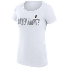 Vegas Golden Knights G-III 4Her by Carl Banks Women's Super-Slim Fit Lightweight Dot Print Team T-Shirt Outlet