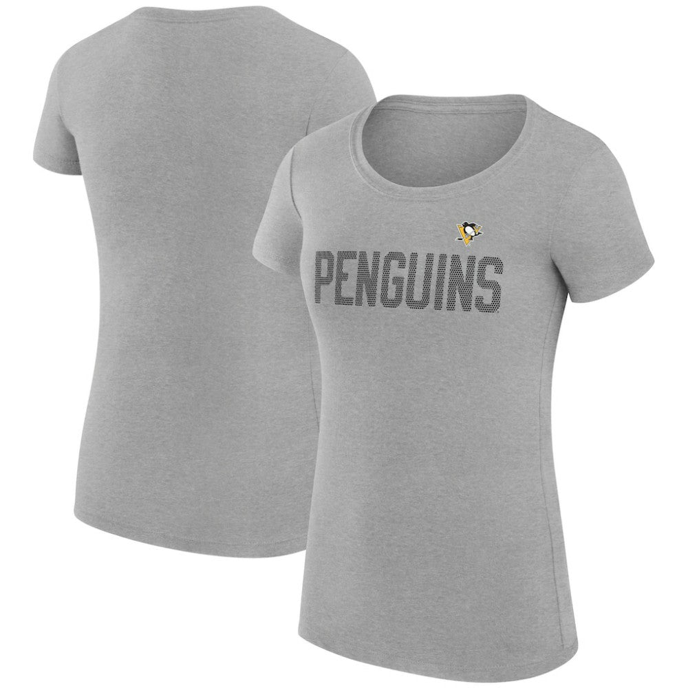 Pittsburgh Penguins G-III 4Her by Carl Banks Women's Super-Slim Fit Lightweight Dot Print Team T-Shirt Sale