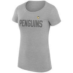 Pittsburgh Penguins G-III 4Her by Carl Banks Women's Super-Slim Fit Lightweight Dot Print Team T-Shirt Sale