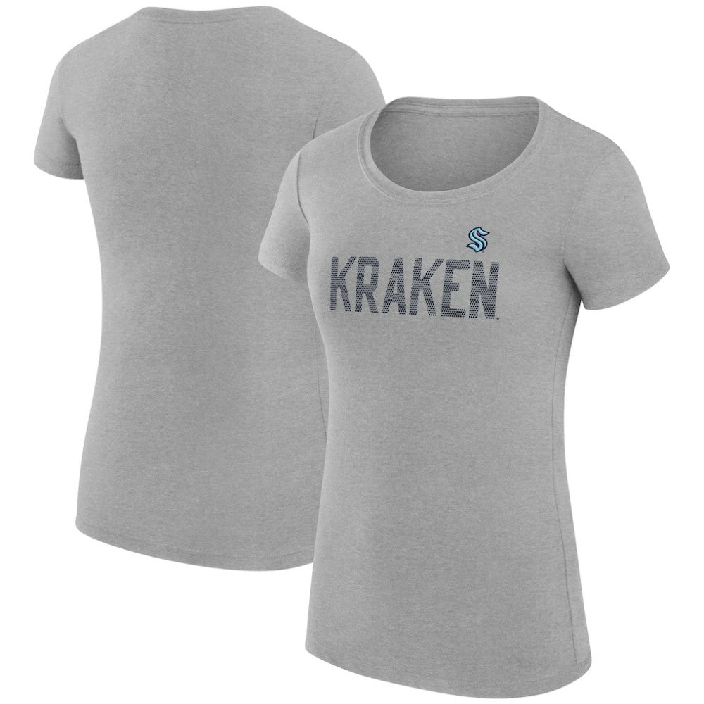 Seattle Kraken G-III 4Her by Carl Banks Women's Super-Slim Fit Lightweight Dot Print Team T-Shirt On Sale